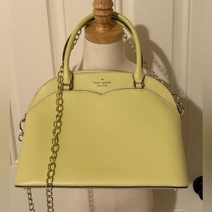 NWOT Kate Spade Payton medium dome satchel crossbody in frosty lime